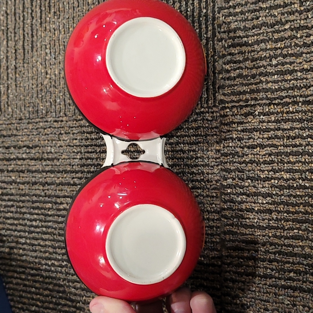 Santa Appetizers bowl and knife - Picture 10 of 11